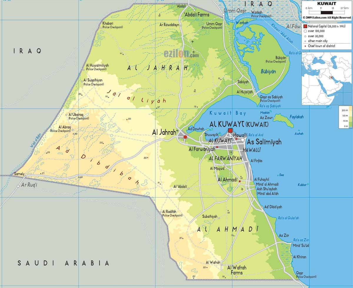 arifjan kuwait haritası