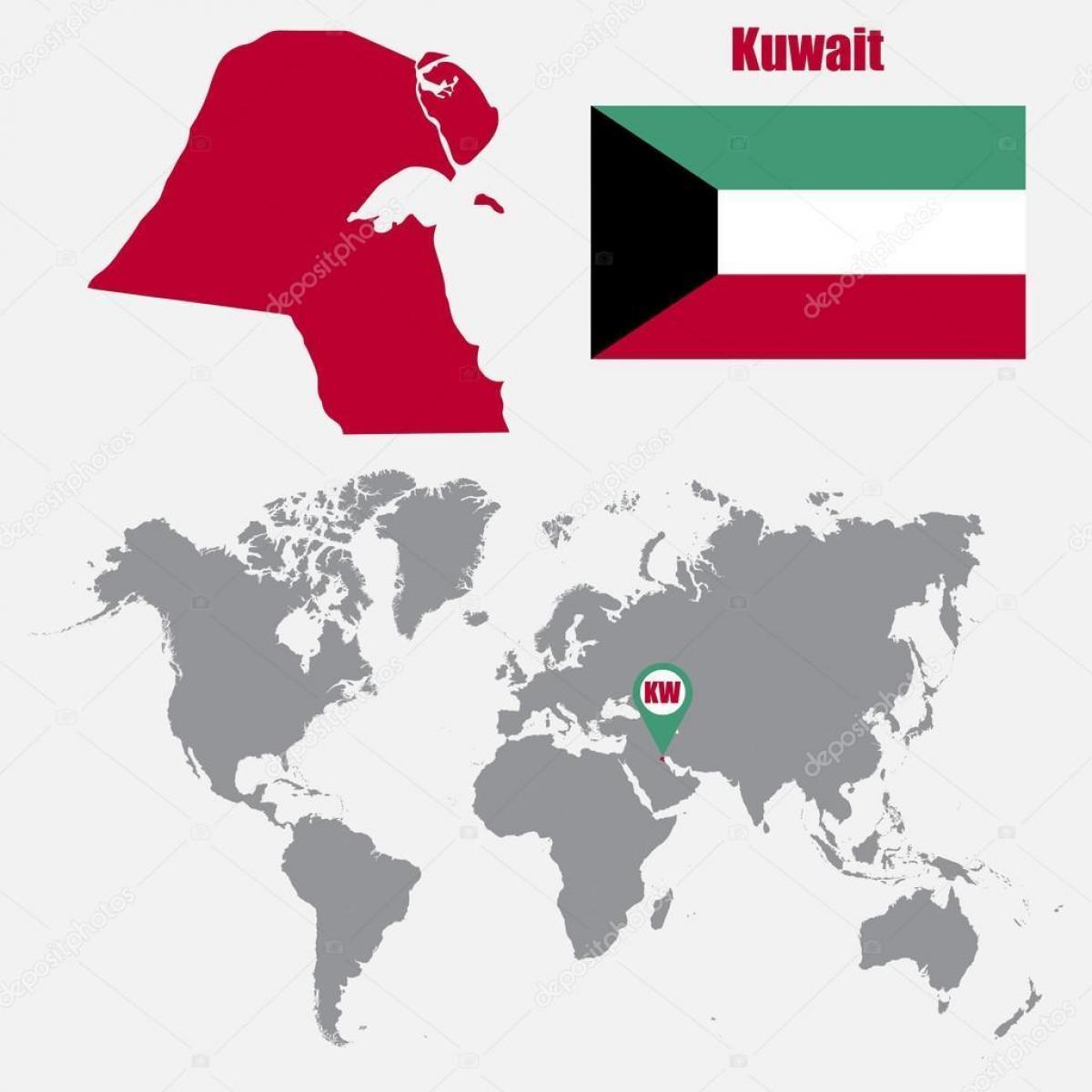 dünya haritasında Kuveyt göster 