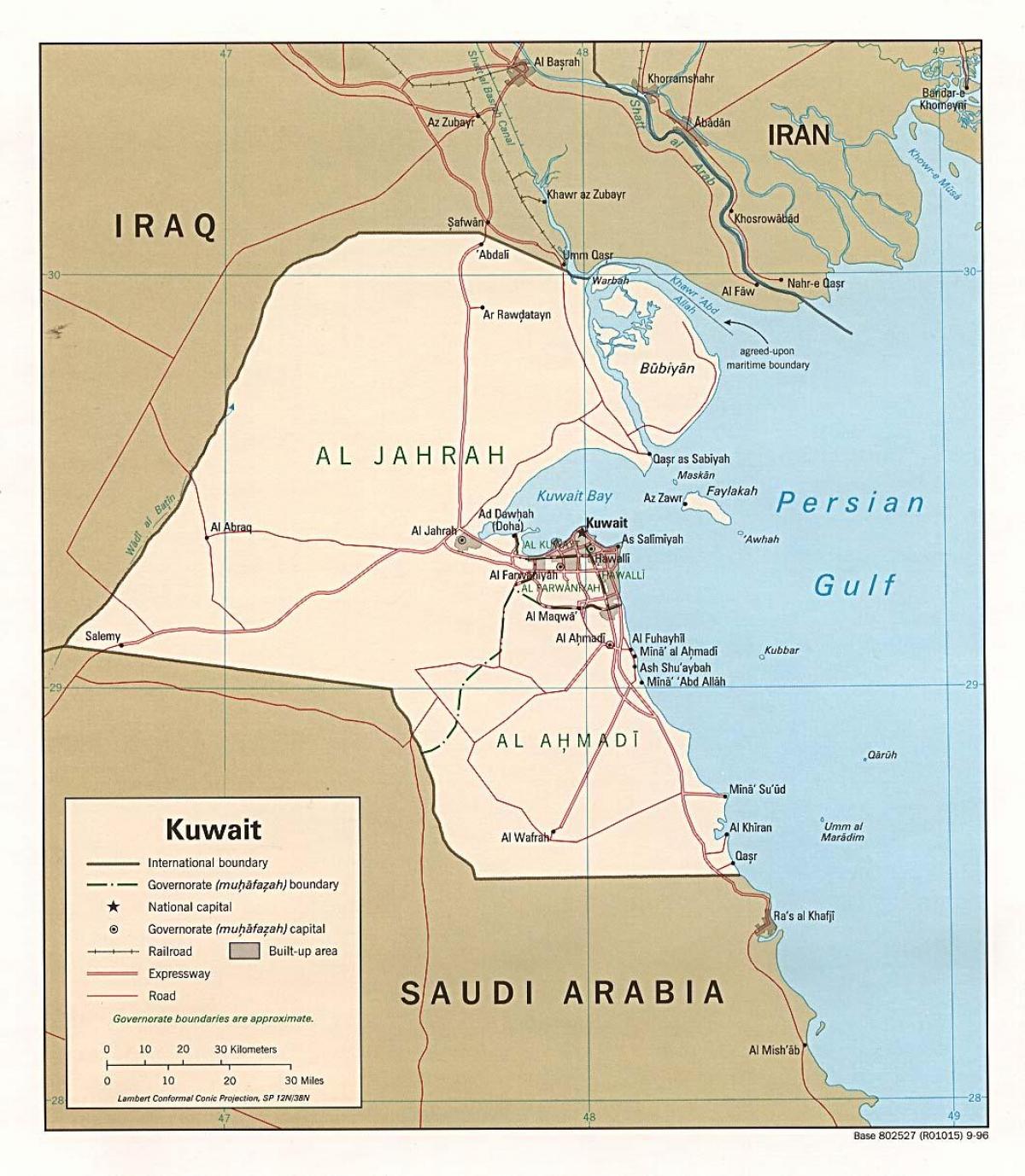 safat Kuveyt haritası 