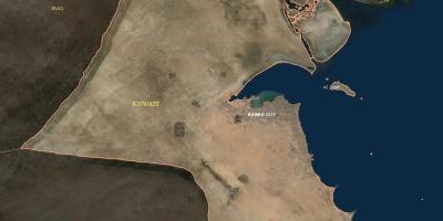Kuveyt haritası uydu